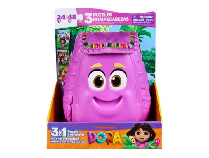 Dora 3-pack Puzzel in Rugzak