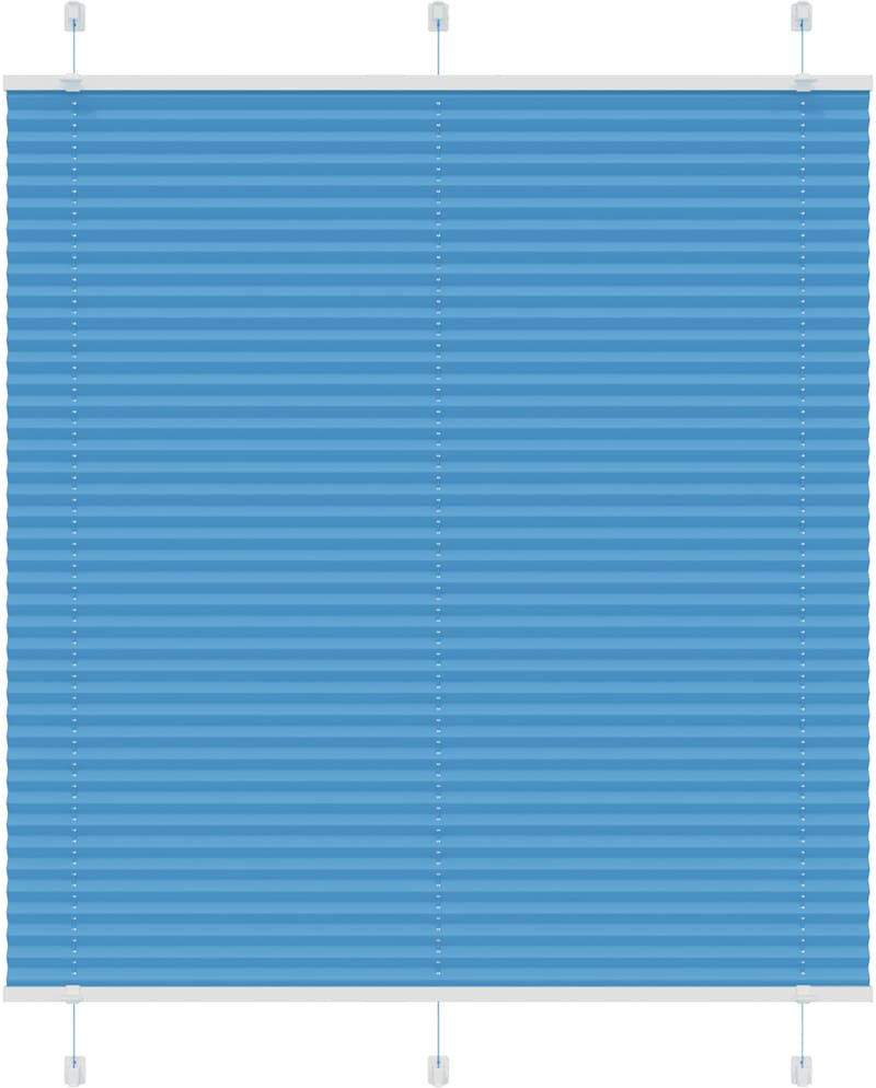 Metro Room Darkening Pleated Shade Blue 120cmW x 100cmL