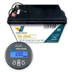 Voltrana Monitoring-Set 12,8V 314Ah Lithium LiFePO4 Batterie mit Victron BMV-712 Smart
