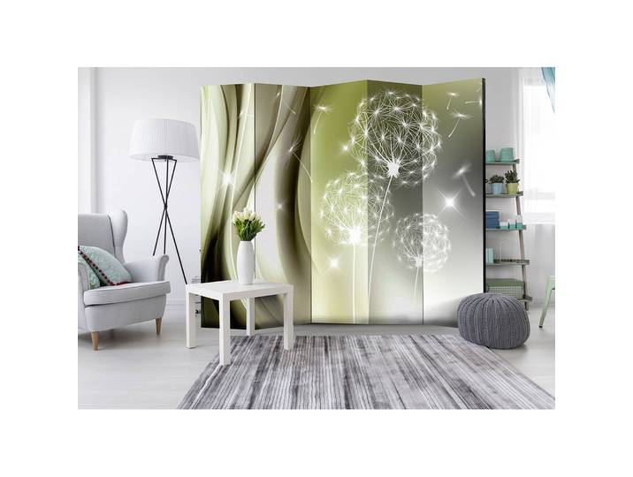 Paravent Green Gentleness Polaire Vert 225 x 172 x 3cm