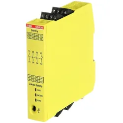 ABB SentrySSR20 Sicherheitsrelais 24 V DC Relaisausgänge 3 Schließer + 1 Öffner Betriebsspannung 24 V DC Zweihand-Funktion 2TLA010051R0000