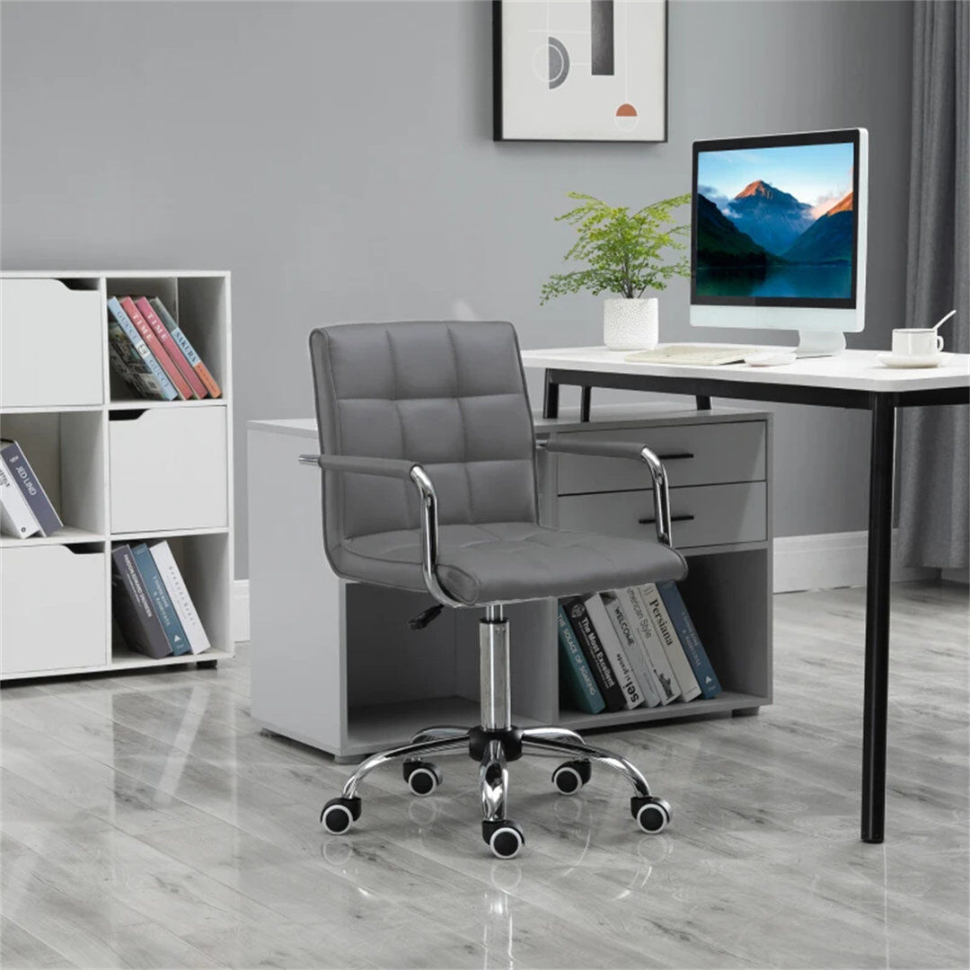 Zipcode Design Maurice Office Chair Grey 99cm H X 52.5cm W X 54cm D