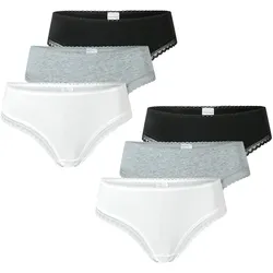 Schiesser Damen Tanga Modern Multipacks 6er Pack