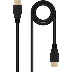 Nanocable 10.15.3810 (10 m), Videokabel, Schwarz