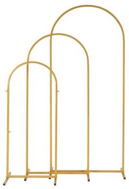 No 3PCS Gold Wedding Arbor