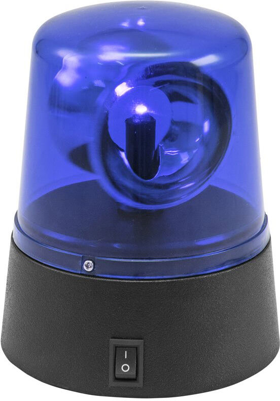 EuroLite Led Mini-Polizeilicht Blau Usb/batterie