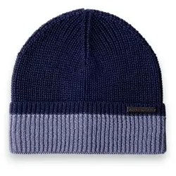 Hackett London für Herren. HM0400122 Merino-Mütze marineblau (OSFA), Lässig, Wolle
