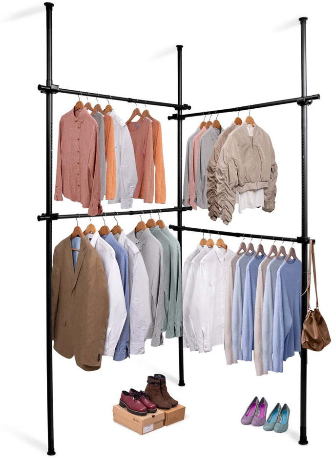 Rebrilliant Bonville 220 cm Adjustable Clothes Rack Black