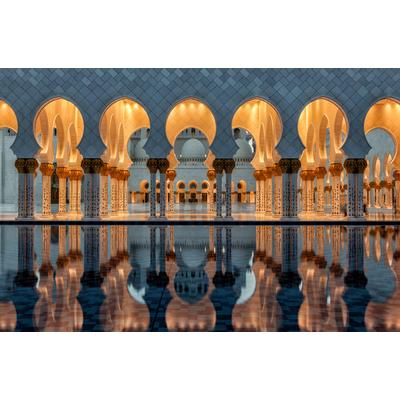 Fototapete PAPERMOON "Photo-Art STEFAN SCHILBE, REFLEXIONEN", bunt, B:4,5m L:2,8m, Vlies, Tapeten