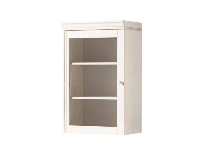 Anita-armoire Murale Avec 1 Portes Vitrées En Pin Blanc