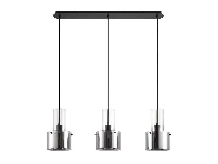 Dieter Knoll Hängeleuchte Eos, Dunkelgrau, Metall, Glas, Uni, rund, 18x150x97 cm, RoHS, CE, Lampen & Leuchten, Innenbeleuchtung, Hängeleuchten, Pendelleuchten