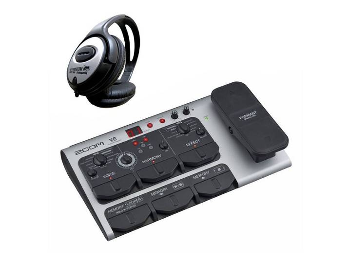 Zoom Audio Zoom V6-SP Effektgerät für Gesang mit Kopfhörer Digitales Aufnahmegerät (Multi-Effektgerät)