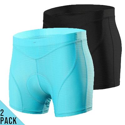 Arsuxeo Damen Fahrrad Unterwäsche Gepolsterte Fahrradhose 3D gepolsterte Shorts Fahhrad Unterwäsche Shorts Gepolsterte Shorts / Chamois Formpassend Mountainbike MTB Straßenradsport Sport Weich Hohe