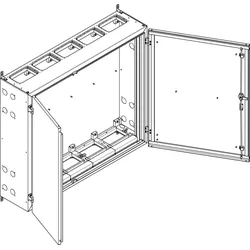 ABN NT57P Wandgehäuse schutzisoliert IP55 BxHxT: 1340x1140x340mm