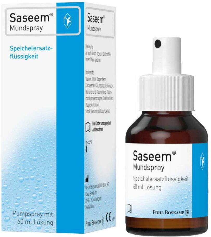 Saseem Mundspray der Speichelersatz bei Mundtrockenheit 60ml