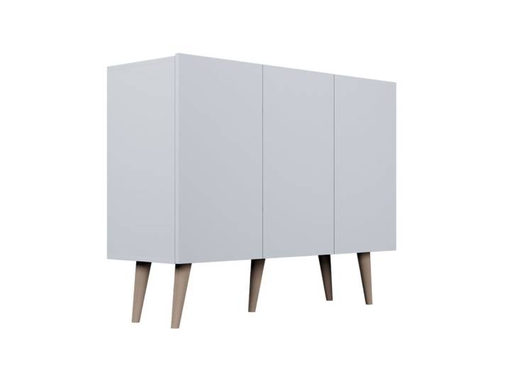 Buffet 3 portes panneaux blanc