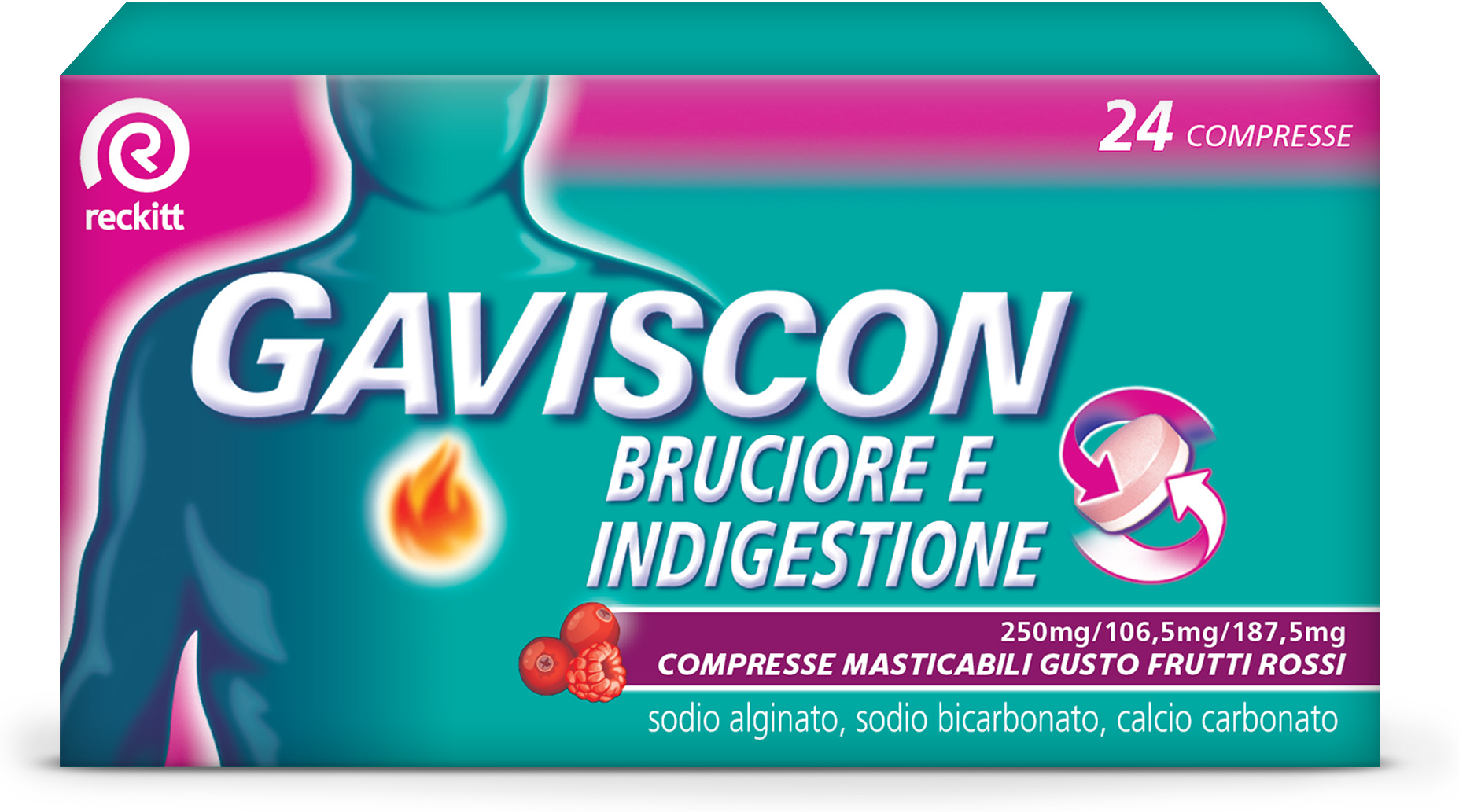 Reckitt Benckiser Gaviscon Bruciore Ind*24cpr Fr