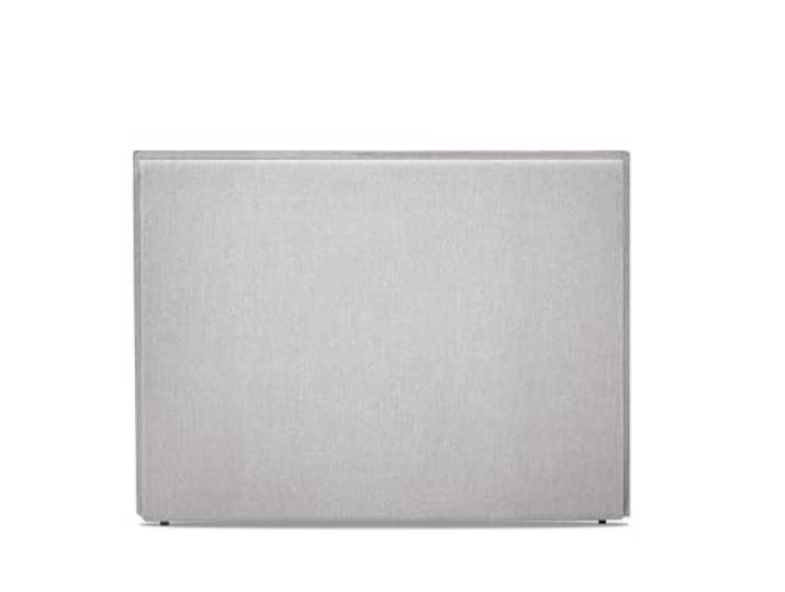 WIN REST Kopfteil für Bett Duna mit Stoffbezug, schmutzabweisender Stoff, natürliche Fasern, frisches Gefühl, modern und elegant, Perlleinen, Kopfteil 145 x 120 cm (Bett 135/136)