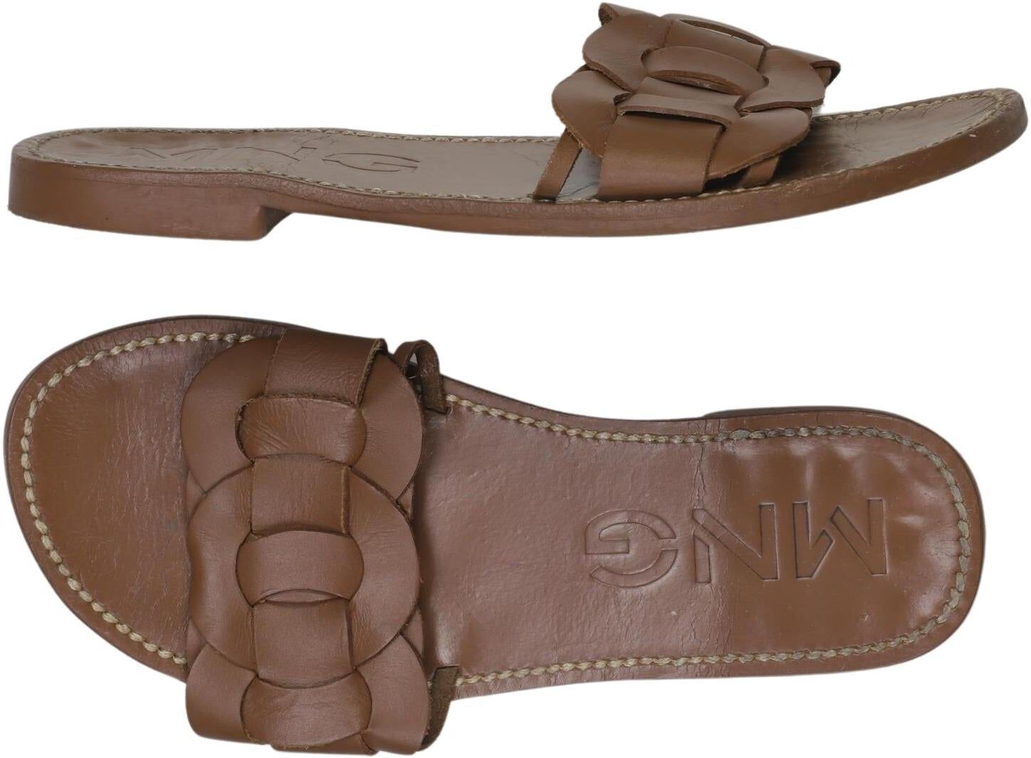 Mango Damen Sandalen, Braun, Gr. EU 39, kein / Etikett - Second Hand