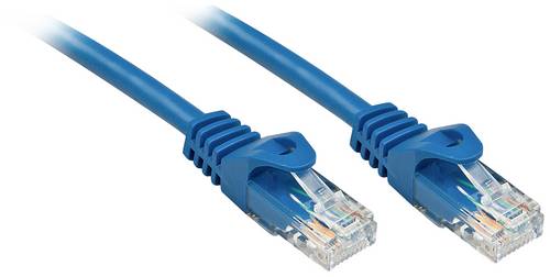 LINDY 48173 RJ45 Patchkabel CAT 6 U/UTP 2.00m Blau