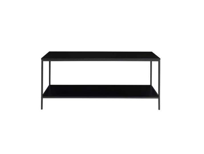 Meuble tv noir et métal 100x45 cm
