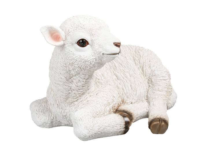 Vivid Lamm Liegend Weiss 25 cm