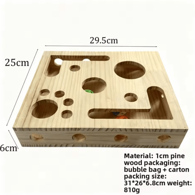 Inspire Curations Interactive Cat Nail File Puzzle Box With Bell Ball Maze Tunnel ordinary Style