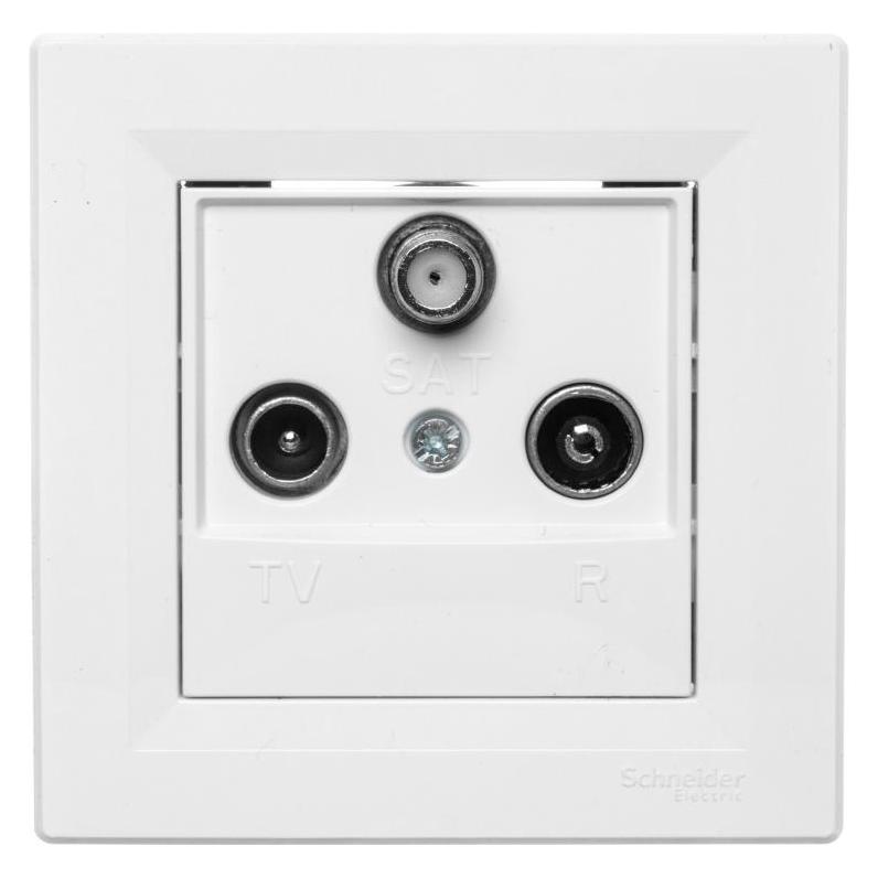 Schneider Electric Endgültige RTV-SAT-Antennendose 1dB weiss - EPH3500121 (Antennendose) (EPH3500121)