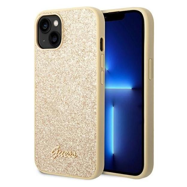 Guess GUHCP14SHGGSHD iPhone 14 6,1" złoty/gold hard case Glitter Script (Apple iPhone 14) (GUHCP14SHGGSHD)