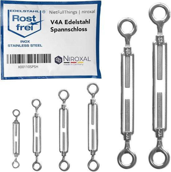 Roestvrijstalen spanslot met ogen voor optimaal resultaat