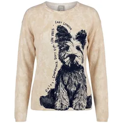 Rundhals-Pullover Rabe beige, 50