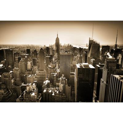 Fototapete PAPERMOON "New York Sepia", bunt, B:3m L:2,23m, Vlies, Tapeten