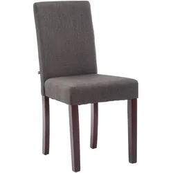 CLP Esszimmerstuhl Ina Stoff cappuccino   Farbe: dunkelgrau, Gestell Farbe: cappuccino