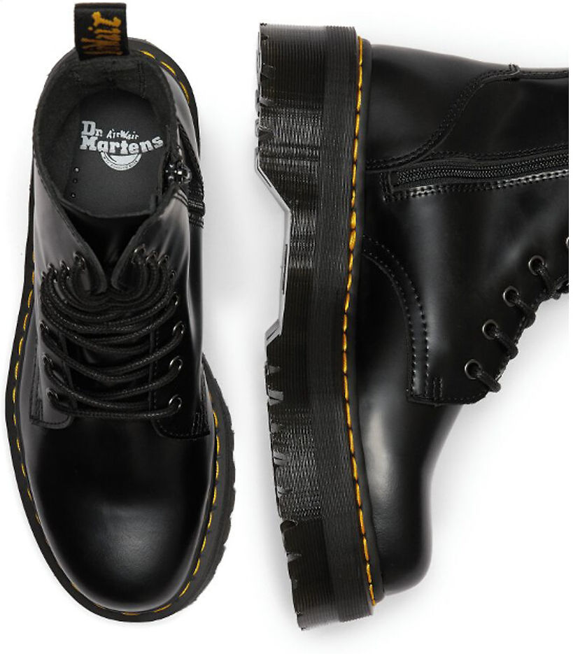 DR. MARTENS Boots plateforme Jadon en cuir Smooth