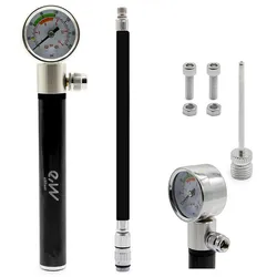 Handpumpe mit Manometer EWAP-006 schwarz