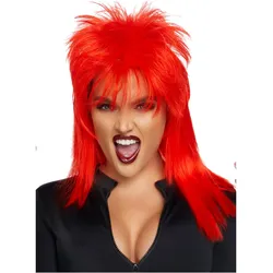 Leg Avenue Rockstar Vokuhila Perücke rot - Faschingsperücke