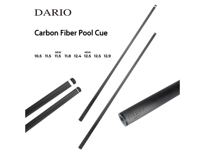 DARIO Queue de billard en fibre de carbone, durable, pour table de billard