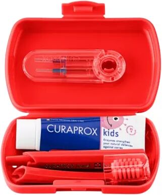 Curaprox Kids Set de Viaje Rojo