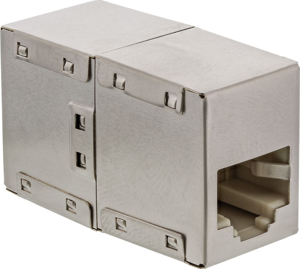 InLine 69990 RJ45-connector vrouwelijk, zilverkleurig