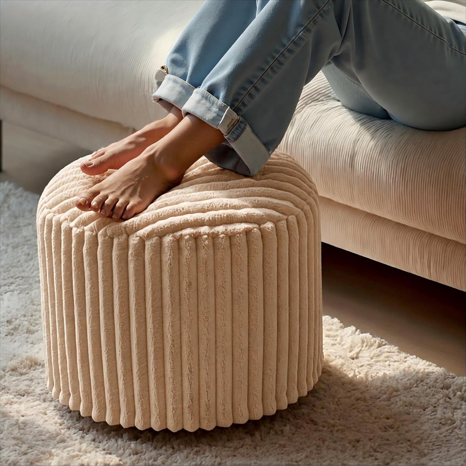 Voetenbank Bean Bag, Camel