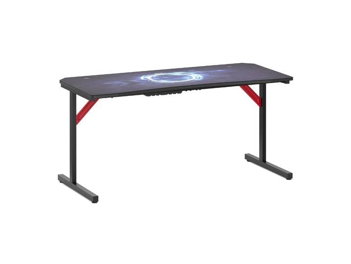 Gamingtisch 160 x 70 x 75 cm schwarz