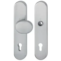 Hoppe, Türgriff + Türgarnitur, Schutzgarnitur E86G/3331/3310 VA F69 92mm 67-77mm (Türgriff)