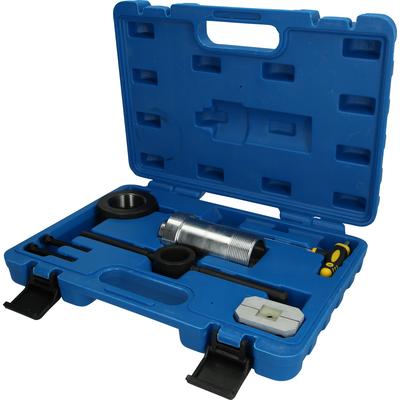 BRILLIANT TOOLS Werkzeugsatz, Stoßdämpfer-Kolbenstange Montagewerkzeug für Stoßdämpfer mit Zuganschlagsfeder, 8-tlg bt651100
