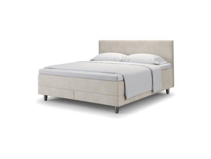 neo Boxspringbett mit Matratze & Kaltschaum-Topper – enjoy Breite in cm 80, Länge in cm 200, Farbe Beige