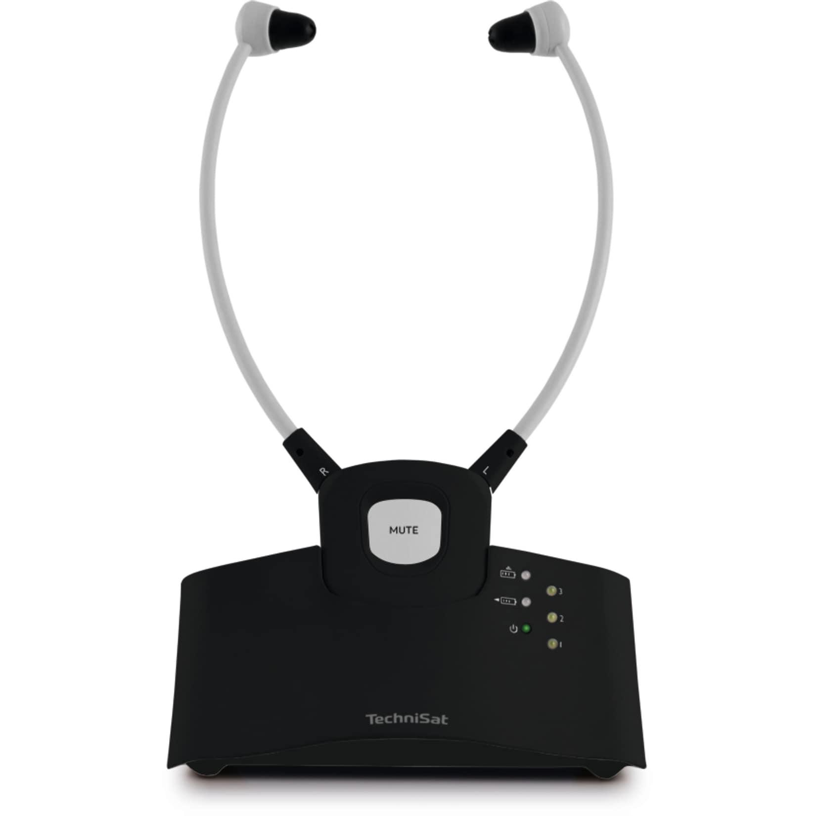 TechniSat STEREOMAN ISI 3 kabelloser Stereo-Funkkopfhörer inkl. Dockingstation schwarz