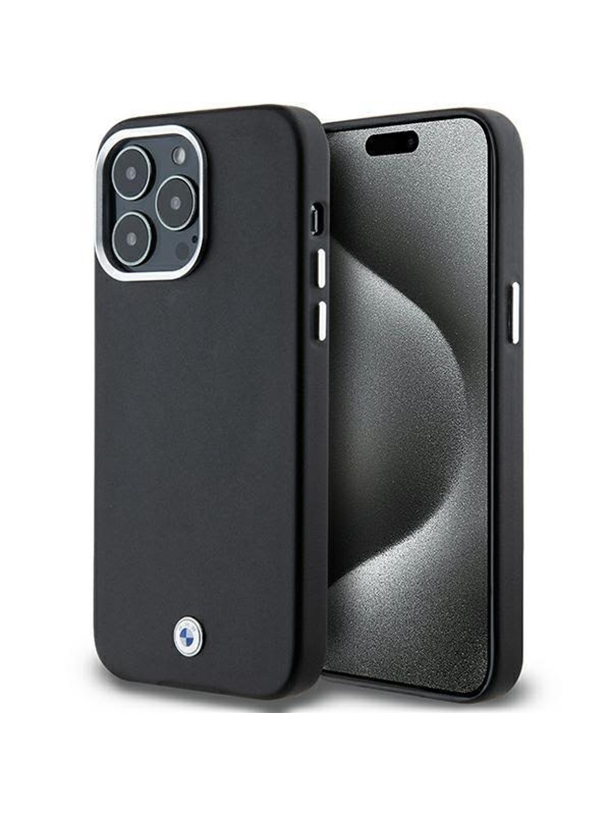 BMW Signature Wrapped Metal MagSafe case for iPhone 15 Pro Max - black