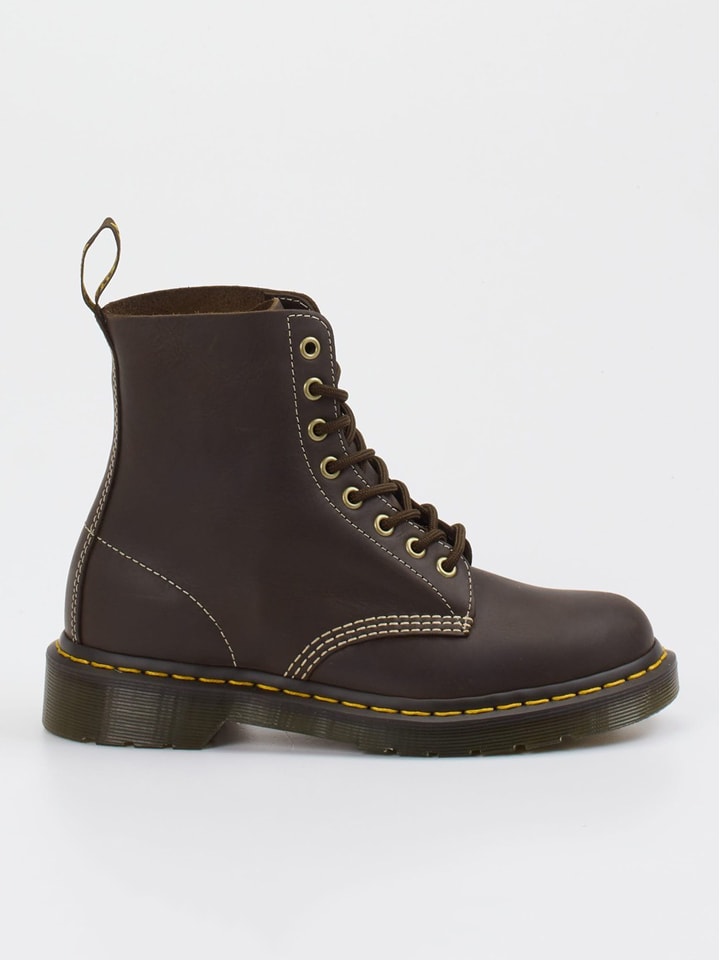 Dr. Martens Leder-Boots "1460 Pascal" in Braun - 39