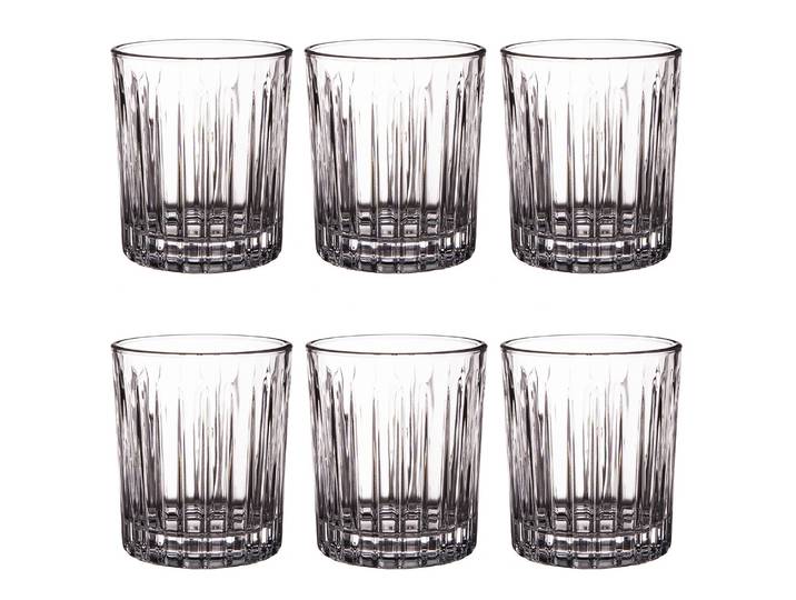 home24 Drinkglas set van 6 Ø 8cm transparant/transparant