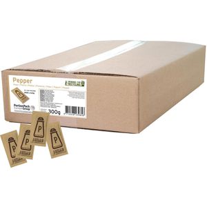 Hellma Pfeffer Sachets, gemahlen, schwarz, 2 kg, je 1 g, 2000 Beutel