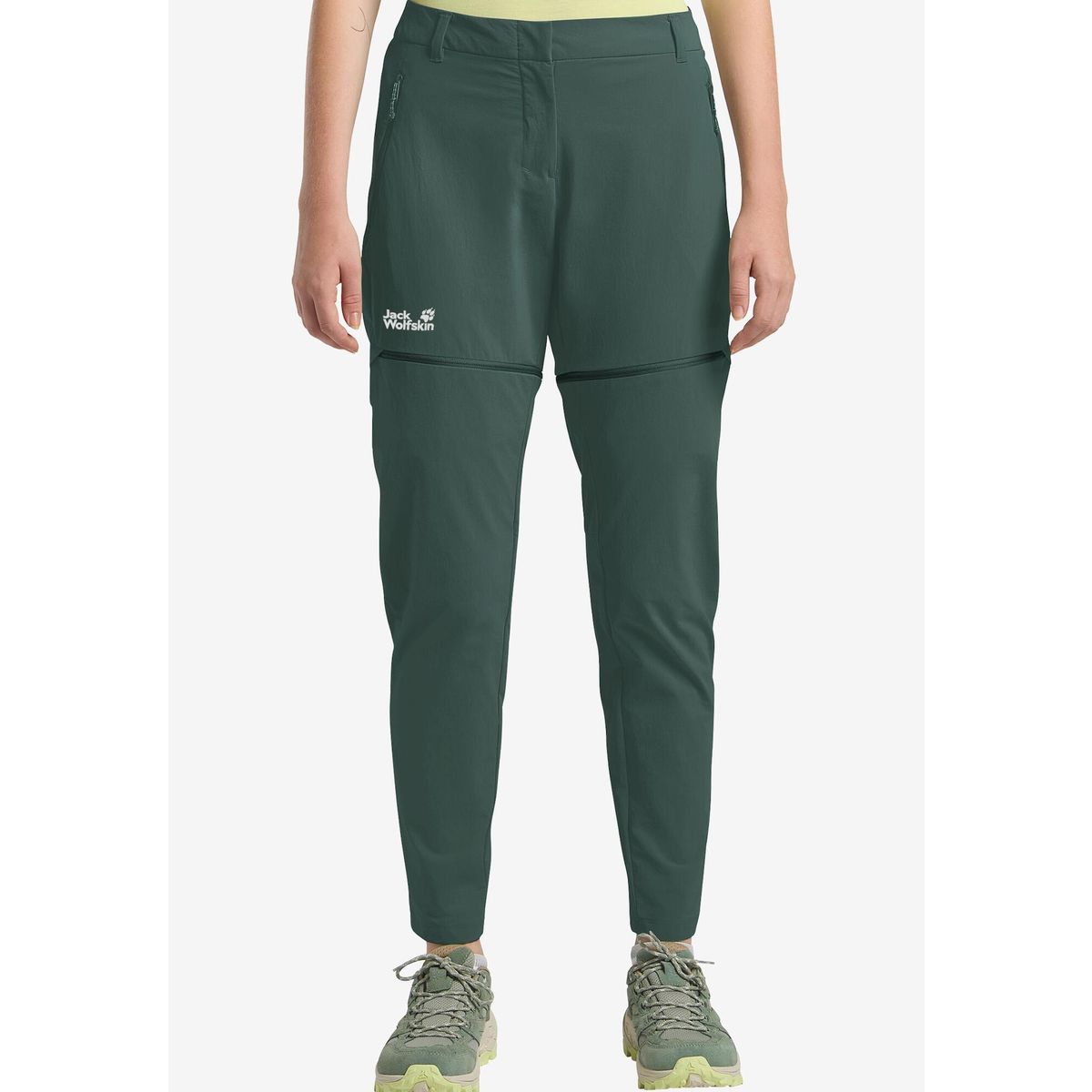 Jack Wolfskin Hikeout Zip OFF Pants W sago palm (E0271) 38 Long A63926_E0271_B36